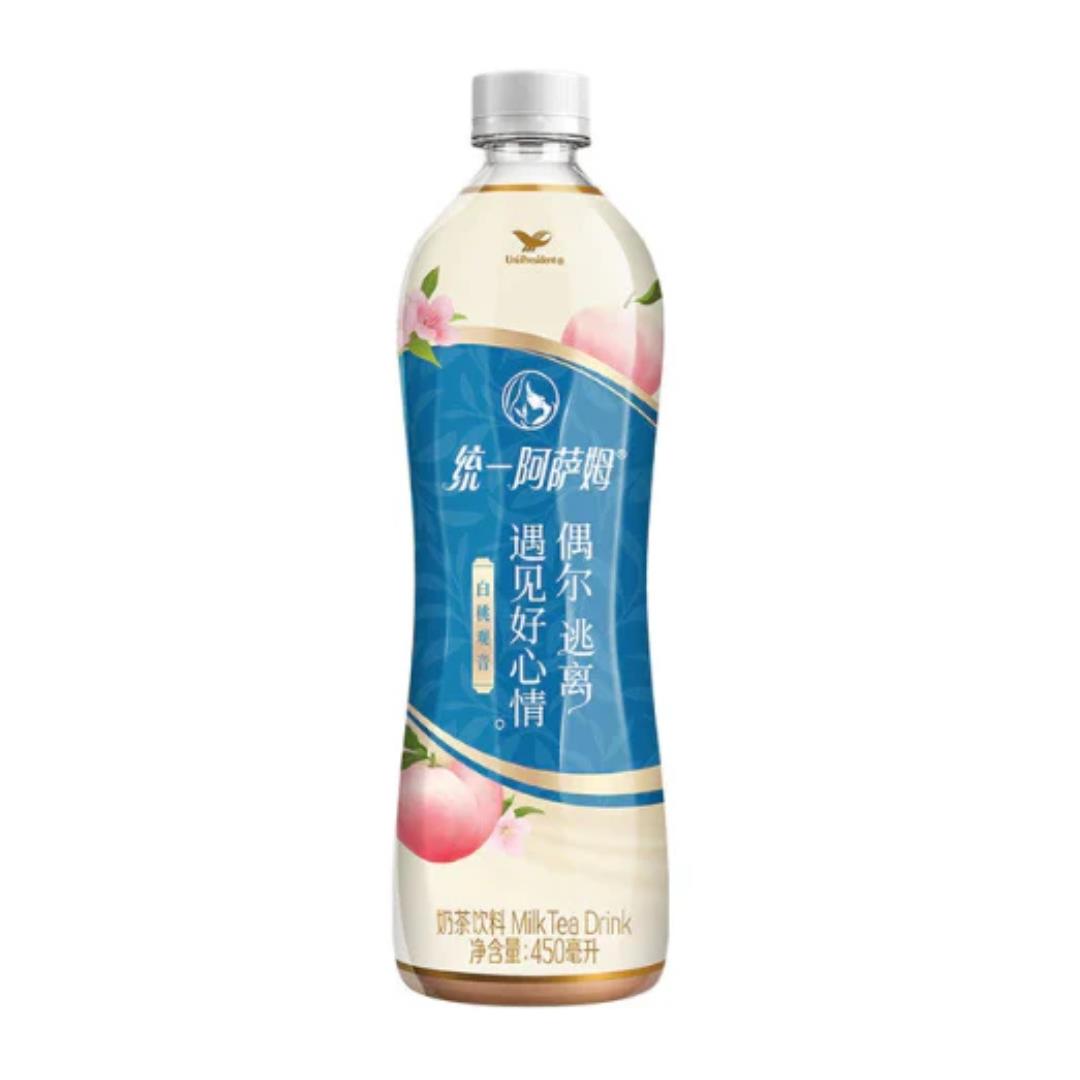 Unif Assam Milk Tea (Peach Tea Flavour) 統一 阿薩姆白桃觀音奶茶 15 x 450ml