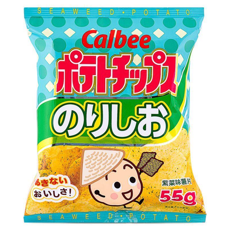 (Case) Calbee Seaweed Flavoured Potato Chips 卡樂B 紫菜味薯片 55g*24