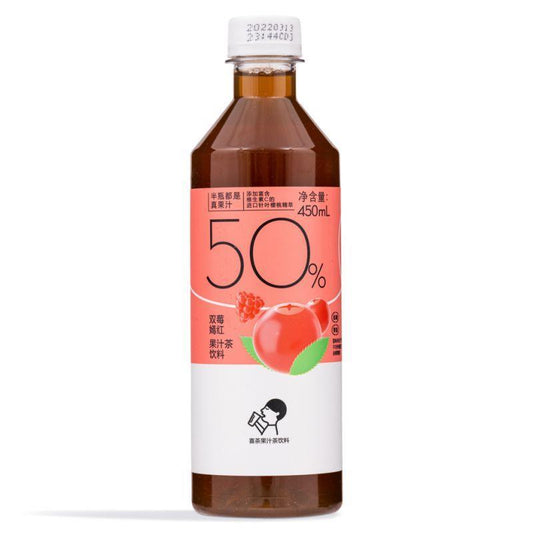 (Case) Heytea Berry Black Tea 450ml 喜茶 濃果汁 雙莓嫣紅果汁茶450ml*15