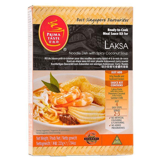 (Case) Prima Taste Ready-to-Cook Meal Sauce Kit for Laksa 百勝廚 叻沙即煮可食醬料套裝 225g*8