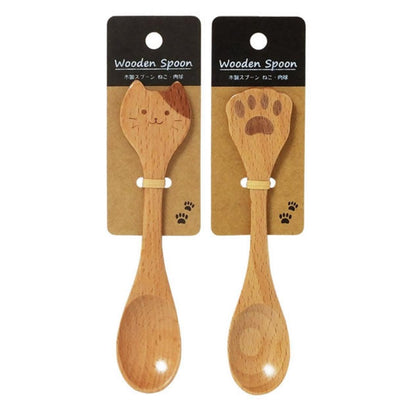 Maruki Cat Wooden Spoon x 10