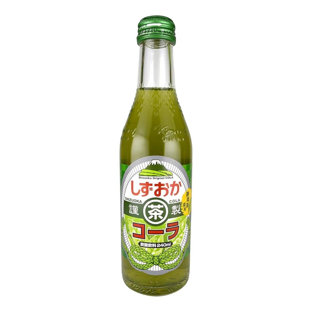 Kimura Ramune Carbonated Soft Drink (Green Tea Cola Flavour) しずおか茶コーラ 20 x 240ml