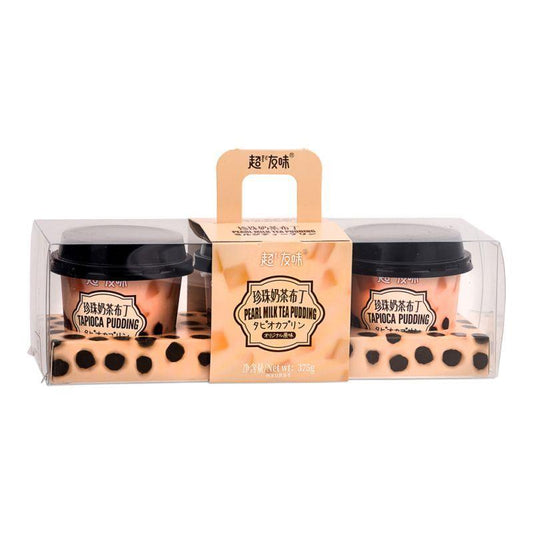 (Case) Yo! Man Pearl Milk Tea Flavour Pudding 超友味 珍珠奶茶味布丁 375g*18
