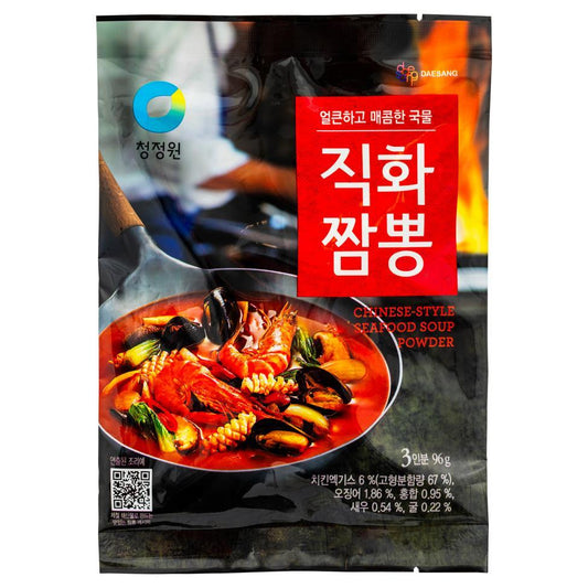(Case) Chung Jung One Chinese-Style Seafood Soup Powder 직화짬뽕 96g*20