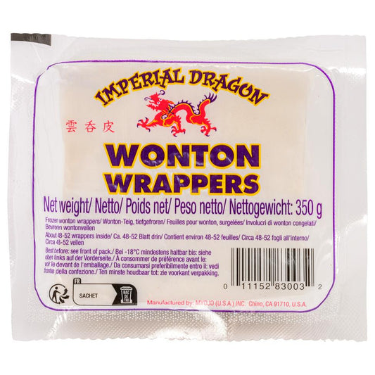 ❄️ Imperial Dragon Frozen Wonton Wrappers 12 x 350g