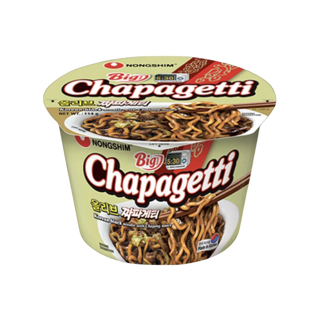 Nongshim Big Bowl Chapagetti Instant Noodles with Black Soybean Flavour 12 x 114g