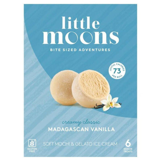❄️ Little Moons Mochi Ice Cream (Madagascan Vanilla) 10 x 192g (6 x 32g)