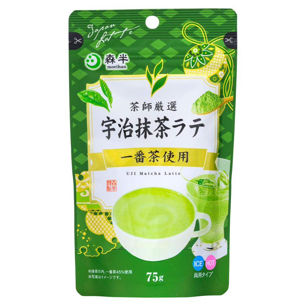 (Case) Kyouei Seicha Morihan Uji Matcha Latte 75g*10