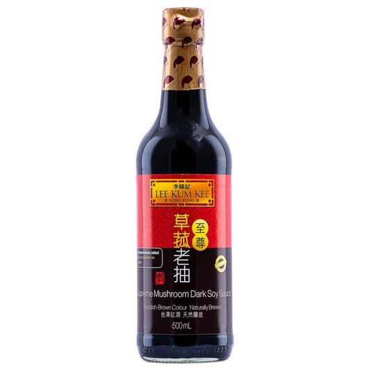 Lee Kum Kee Supreme Mushroom Dark Soy Sauce 李錦記 至尊草菰老抽 12 x 500ml
