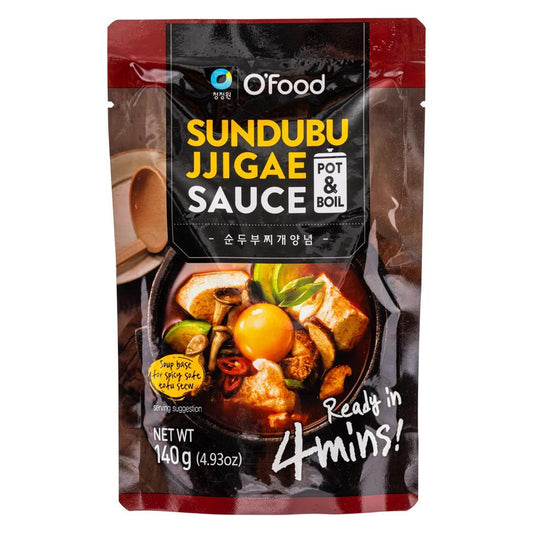 (Case) Chung Jung One Sundubu Jjigae Sauce (Soup Base for Spicy Soft Tofu Stew) 순두부찌개양념 140g*16