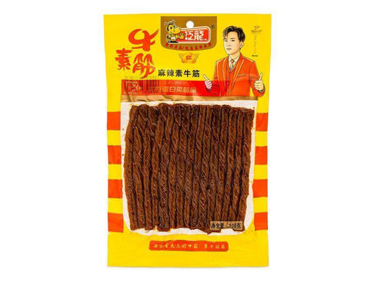 (Case) FL Spicy Beef Flavour Beancurd 泛龍 麻辣素牛筋 100g*50