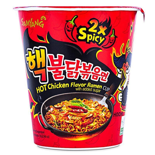 (Case) Samyang Buldak Hot Chicken Flavour Ramen Cup (2x Spicy) 핵불닭볶음면 70g*6