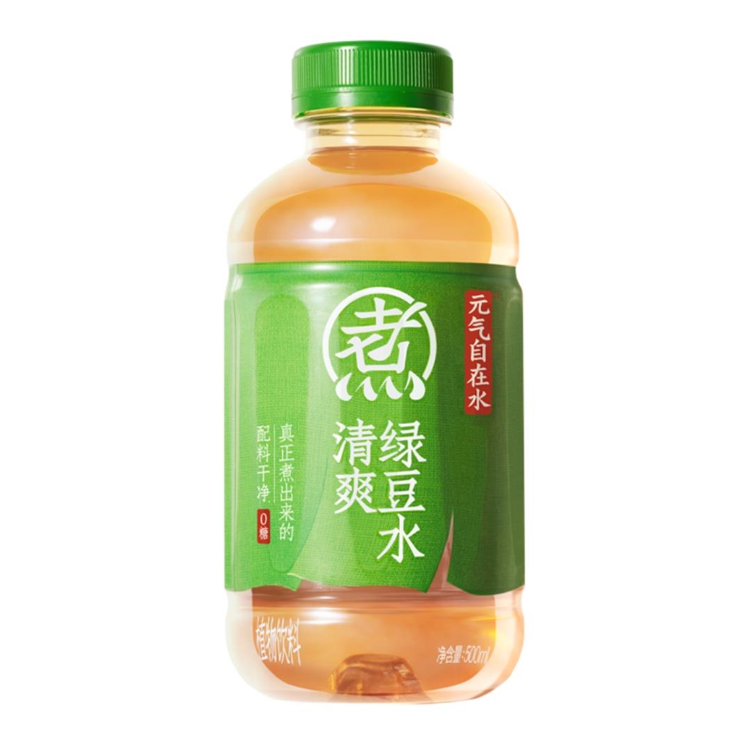 (Case) Genki Forest Mung Bean Drink 元氣自在水 清爽綠豆水 500ml*15