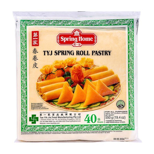 ❄️ Spring Home Tyj Spring Roll Pastry (M) 第一家 春卷皮 (中) 20 x 550g