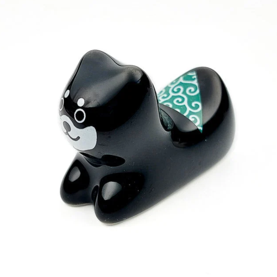 (Case) Dog-Shaped Chopstick Rest (Black) *12
