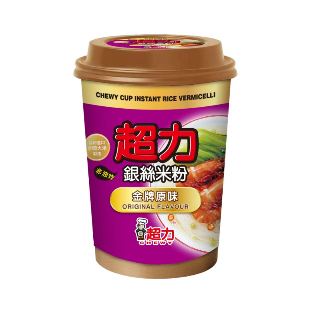 Chewy Cup Vermicelli (Original Flavour) 超力杯裝銀絲米粉 (金牌原味) 12 x 58g