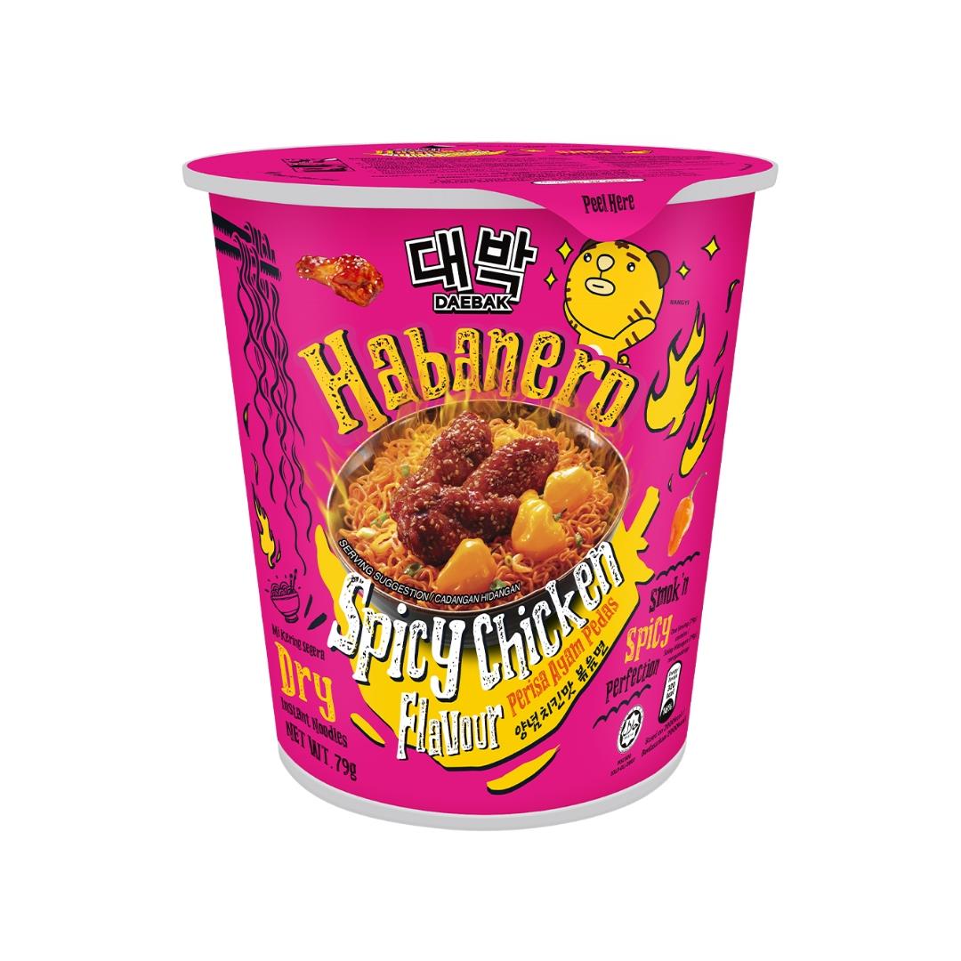 (Case) Daebak Ghost Pepper Noddle Cup (Habanero Spicy Chicken) 79g*24