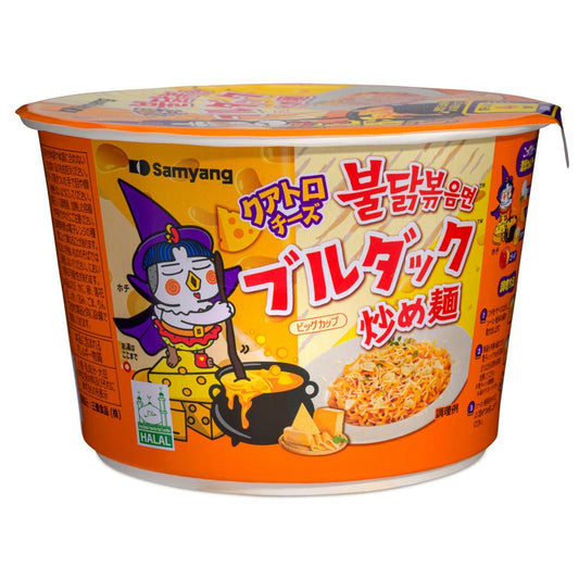 (Case) Samyang Buldak Hot Chicken Flavour Ramen Big Bowl (4 Cheeses) (JPN Version) 110g*16
