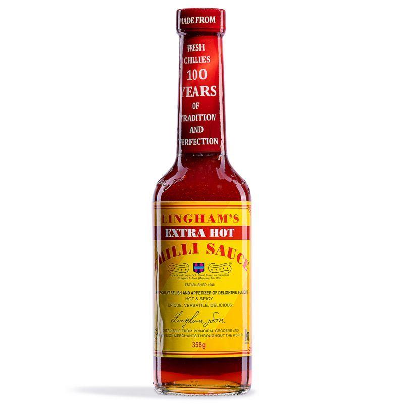 (Case) Lingham's Extra Hot Chilli Sauce (Hot & Spicy) 358g*6