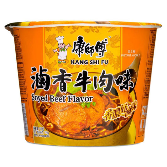 (Case) Master Kong Soyed Beef Flavour Instant Noodle (Bowl) 康師傅 滷香牛肉味麵 (碗) 110g*12
