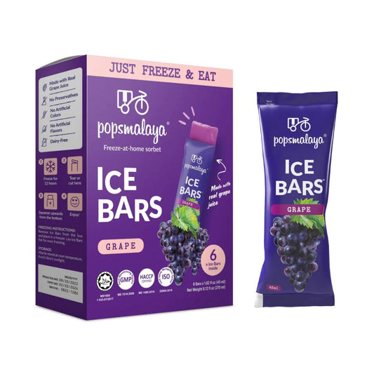 (Case) PopsMalaya Grape Ice Bar (45ml*6)*12