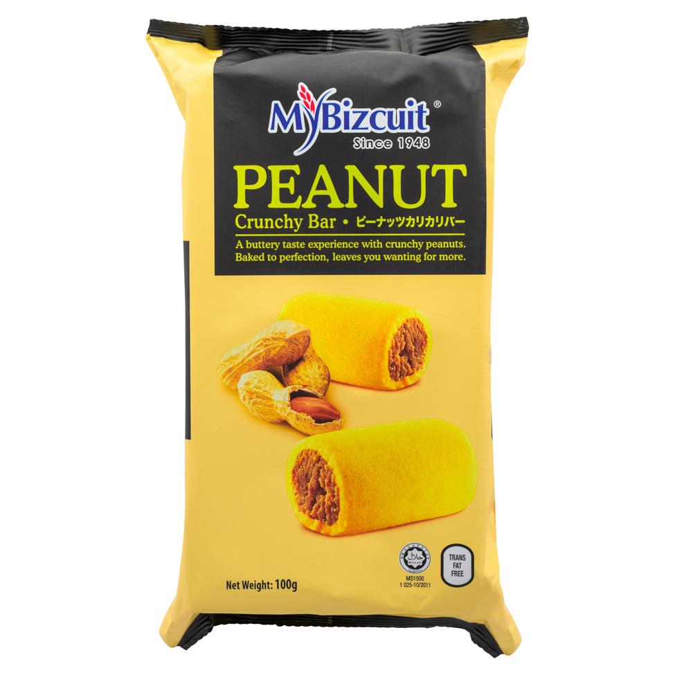 (Case) My Bizcuit Peanut Crunchy Bar 100g*24