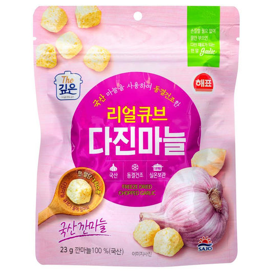 (Case) Sajo Haepyo Minced Garlic Cube 리얼큐브 다진마늘 23g*20