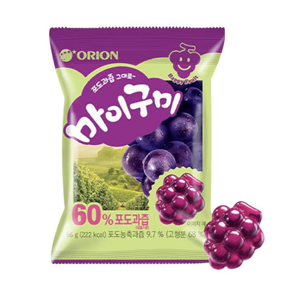 (Case) Orion O'Jelly Soft Gummy Candy (Grape Flavour) 66g*40