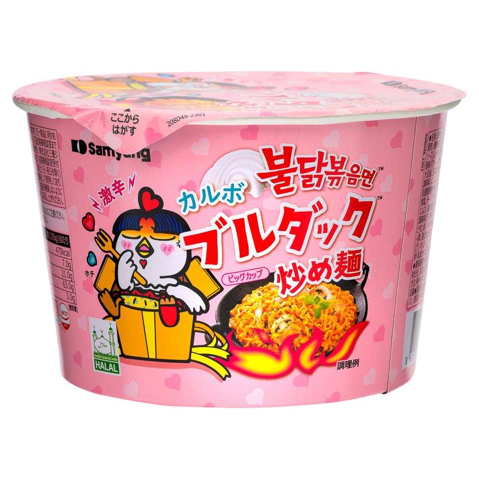 (Case) Samyang Buldak Hot Chicken Flavour Ramen Big Bowl (Carbonara) (JPN Version) 105g*16
