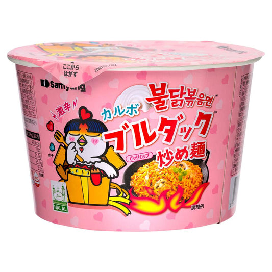(Case) Samyang Buldak Hot Chicken Flavour Ramen Big Bowl (Carbonara) (JPN Version) 105g*16