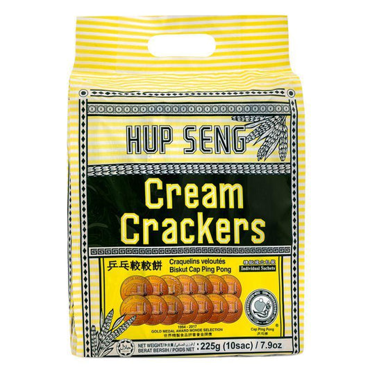 (Case) Hup Seng Cream Crackers 乒乓較較餅 225g (10 packs)*12