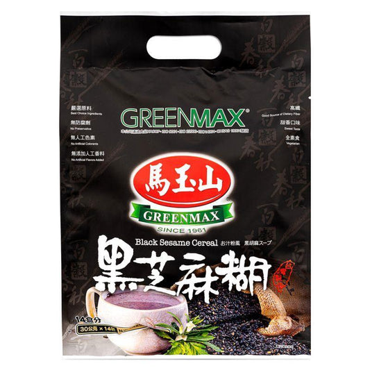 (Case) Greenmax Black Sesame Cereal 馬玉山 黑芝麻糊 360g*12