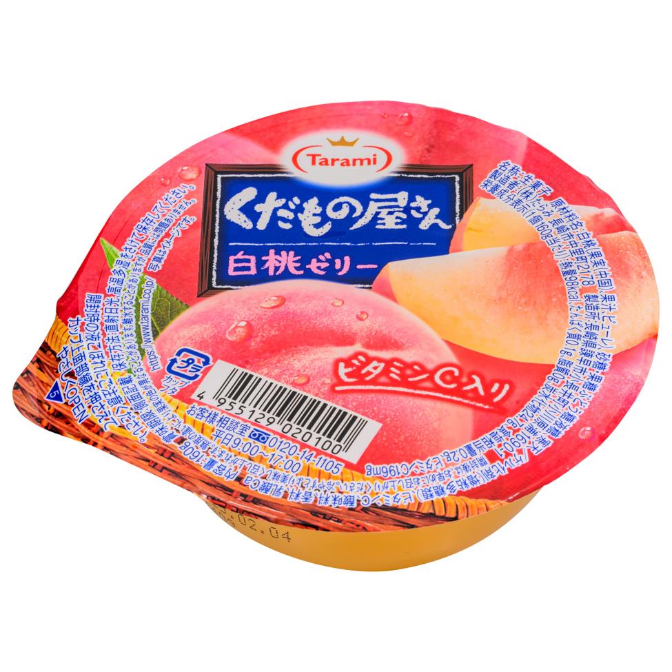 (Case) Tarami Kudamonoyasan Jelly (White Peach) 160g*6