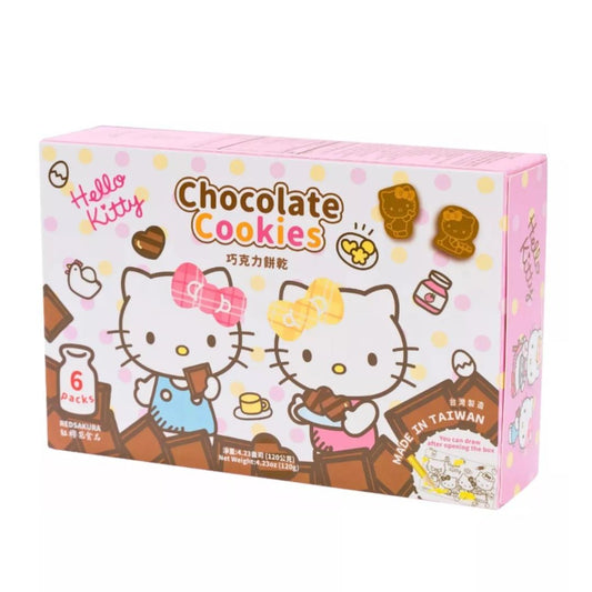 Red Sakura Hello Kitty Chocolate Milk Cookies 紅櫻花 凱蒂貓巧克力餅乾 12 x 120g