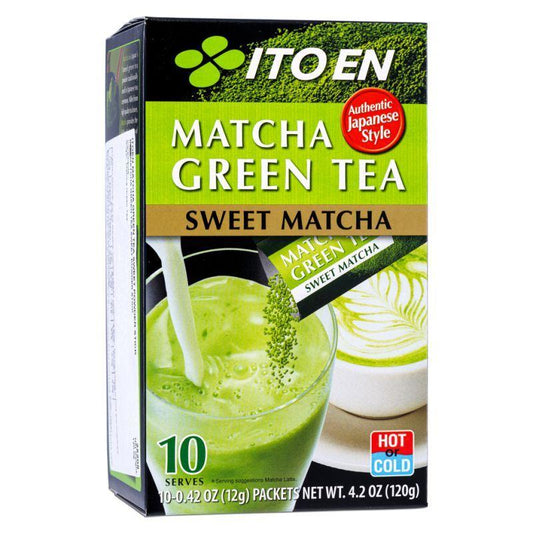 (Case) Itoen Matcha Green Tea Sweet Powder Stick 120g*6