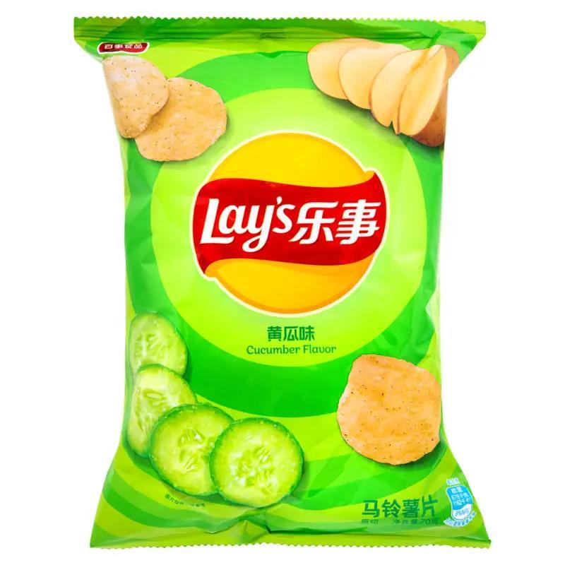 Lay's Potato Chips (Cucumber Flavour) 樂事 馬鈴薯片 (青瓜味) 22 x 70g