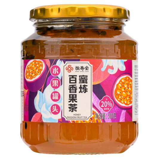 (Case) Heng Shou Tang Passion Fruit Tea 恆壽堂 蜜煉百香果茶 500g*16