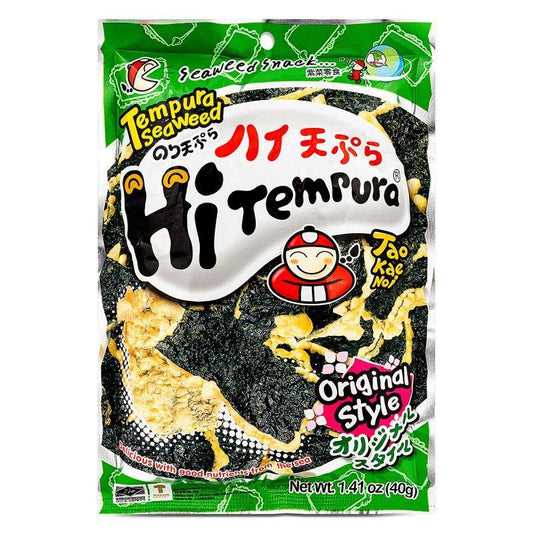 (Case) Tao Kae Noi Tempura Seaweed (Original Style) 小老板 天婦羅脆紫菜 (經典味) 40g*6*8