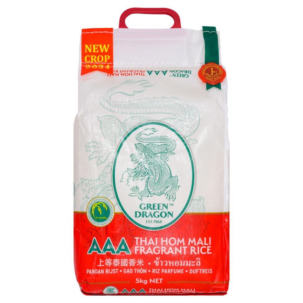 (Case) Green Dragon Thai Hom Mali Fragrant Rice 青龍牌 上等泰國香米 5kg*6