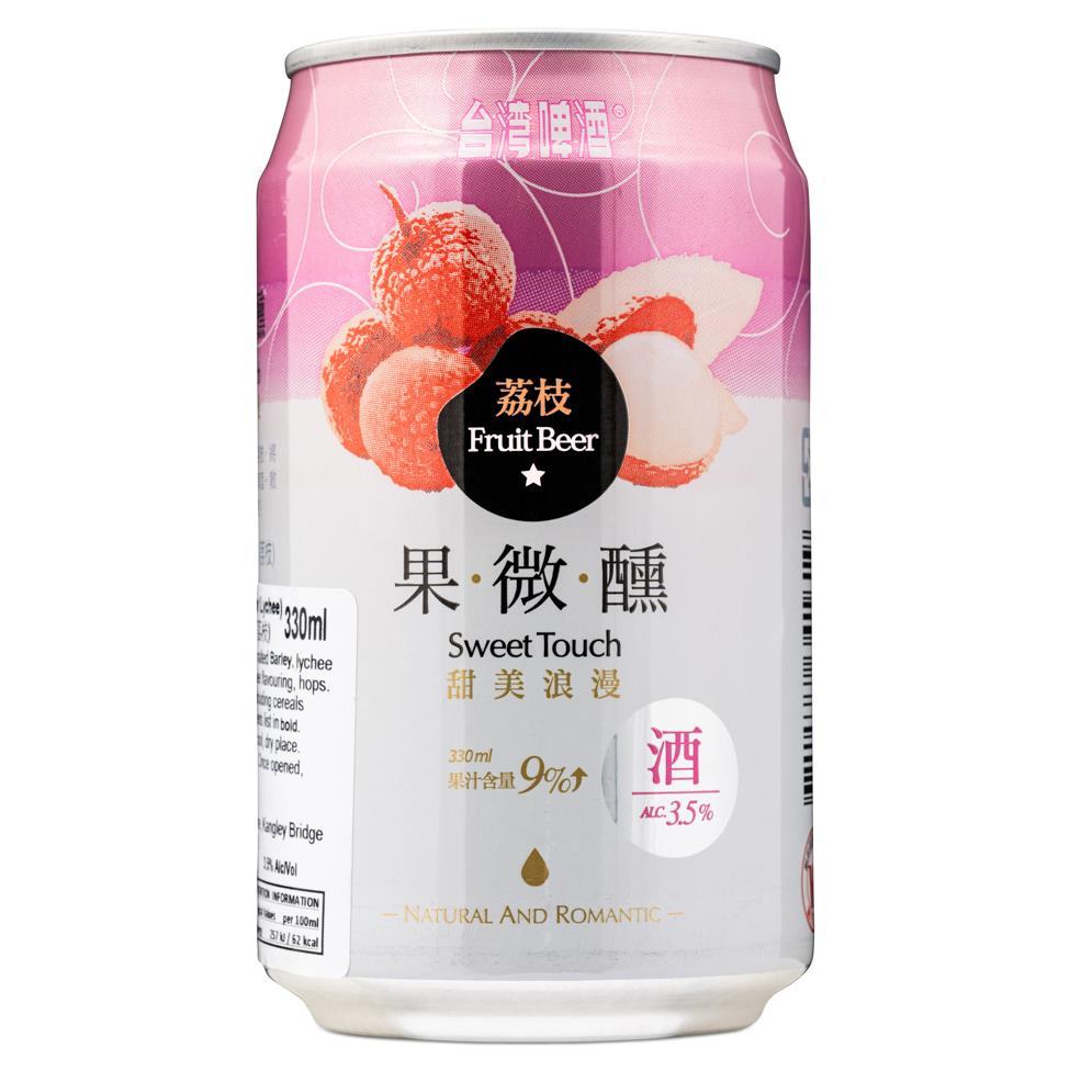 (Case) Sweet Touch Fruit Beer (Lychee) 台灣啤酒果微醺 荔枝味啤酒 (ABV 3.5%) 330ml*24