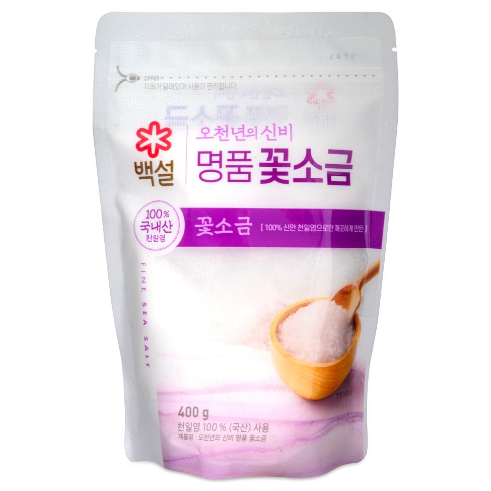 Beksul Sea Salt 백설 꽃소금 12 x 400g