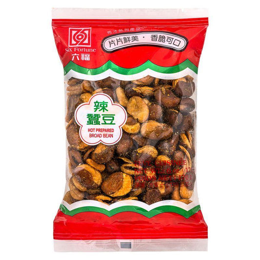 (Case) Six Fortune Hot Prepared Broad Bean 六福 辣蠶豆 170g*25