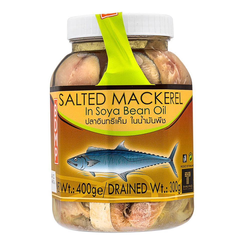 ❄️ BDMP Salted Mackerel in Soya Bean Oil (Jar) 馬鮫鹹魚 (瓶裝) 12 x 400g