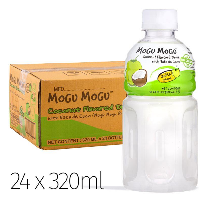 (Case) Mogu Mogu Coconut Flavored Drink with Nata De Coco (320ml*6)*4