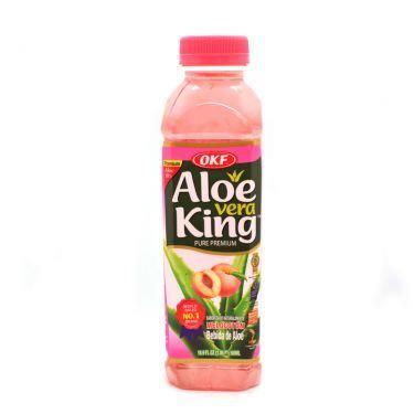 OKF Aloe Vera King Peach Flavoured Aloe Vera Drink 20 x 500ml
