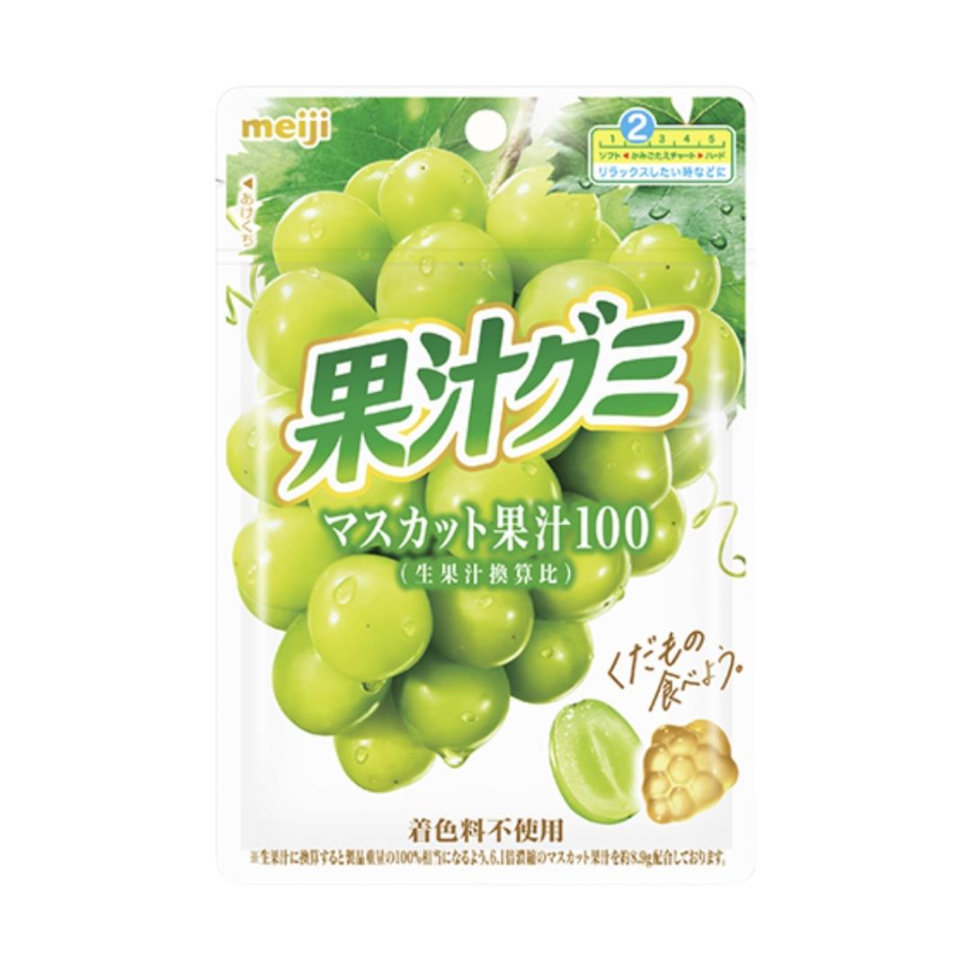 Meiji Muscat Juice Gummy 果汁グミマスカット 12 x (10 x 54g)