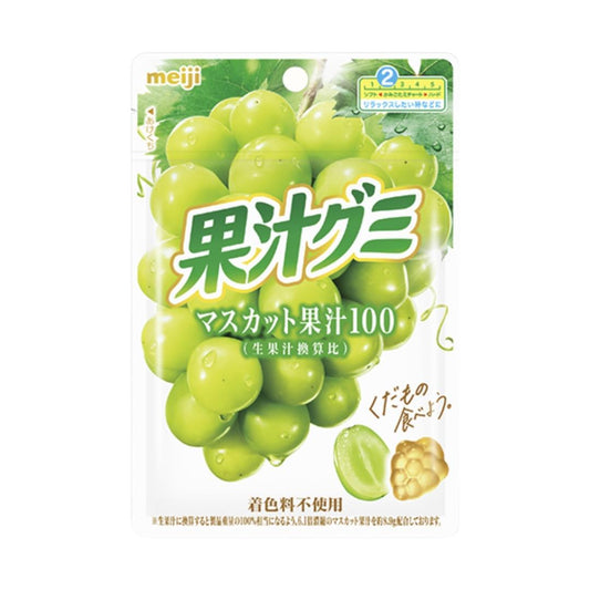Meiji Muscat Juice Gummy 果汁グミマスカット 12 x (10 x 54g)