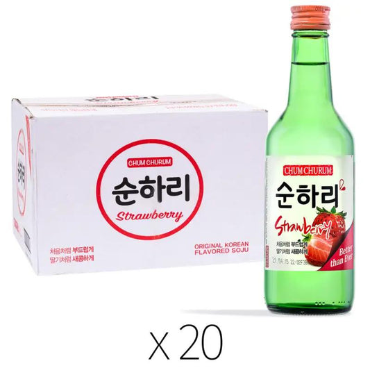(Case) Chum Churum Strawberry Soju (ABV 12.0%) 350ml*20