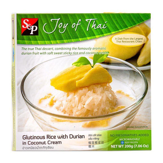 ❄️ S&P Glutinous Rice with Durian in Coconut Cream 榴蓮椰漿甜糯米 12 x 200g
