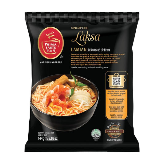 (Case) Prima Taste Singapore Laksa La Mian 百勝廚 新加坡叻沙拉麵 144g*12